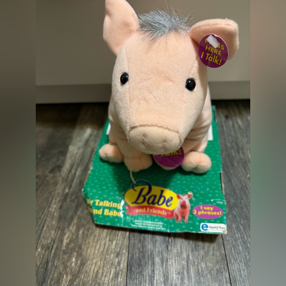 Vintage 1998 Babe and Friends, Babe: Pig in the City Universal Studios Plush Toy
